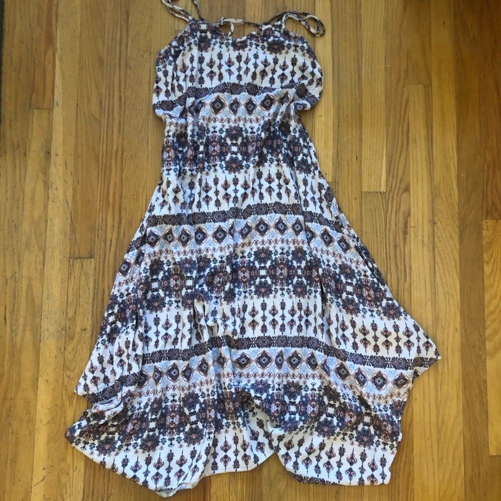 Others Follow Boho Handkerchief Hem Dress S